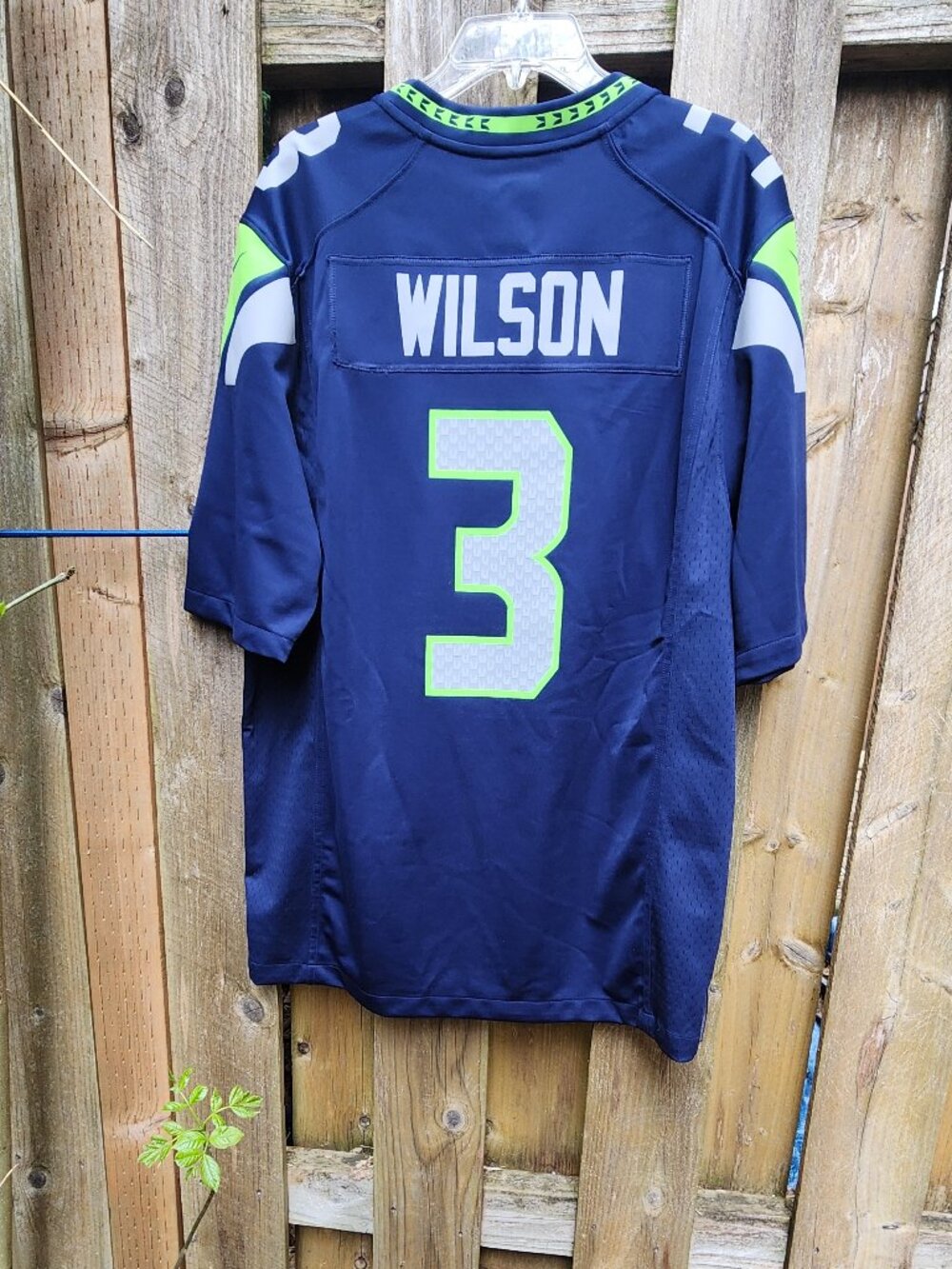 EUC Seahawks Authentic Men's L Nike Jersey Wilson #3 Seattle - Picture 14 of 16